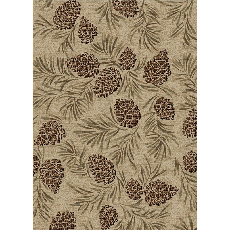 Tapis antique Lucama Pine Grove, Rectangle 7 pi 10 po x 9 pi 10 po