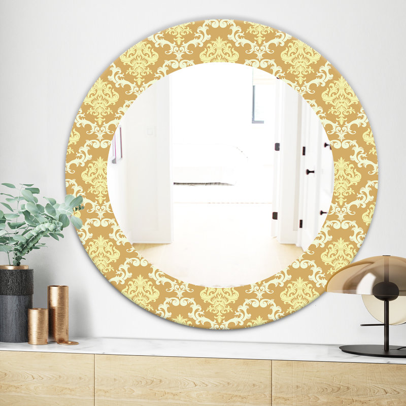 Yellow Moods 14 - Miroir Mid-Century, H 31,5 po x l 23,7 po