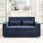 61.4" Pull-Out Sofa Bed Convertible Couch Loveseat Sofa Modern Sleeper Sofa With Adjustable Backrest For Living Room-7101291