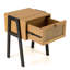 Esqueda 44cm W Manufactured Wood Bedside Table