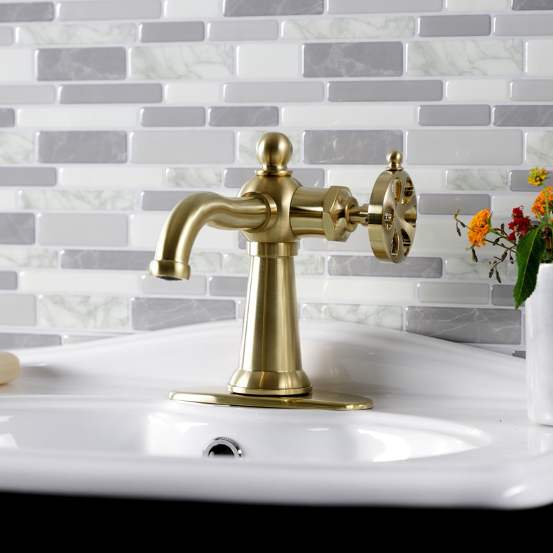 Robinet de salle de bain à un trou avec drain