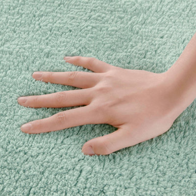 1 Pcs 20X30" 100% Cotton Tufted 3000 Gsm Reversible Bath Rug