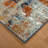 Abstract Durable Performance Rust/Blue Indoor Area Rug-75964375