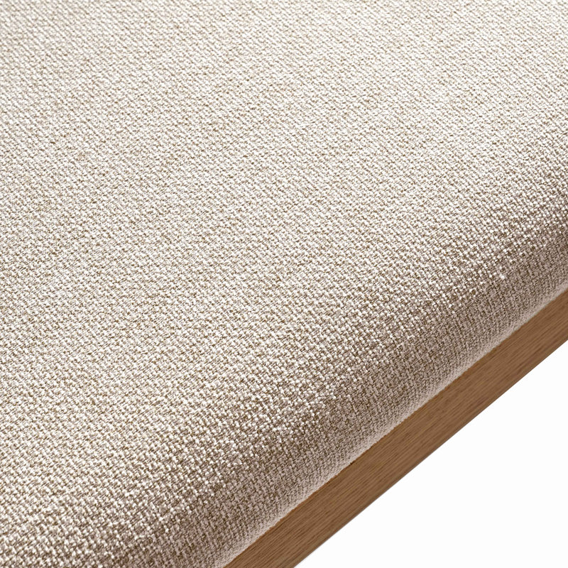 Tabouret de coiffeuse Lumi, Chêne naturel, Sand