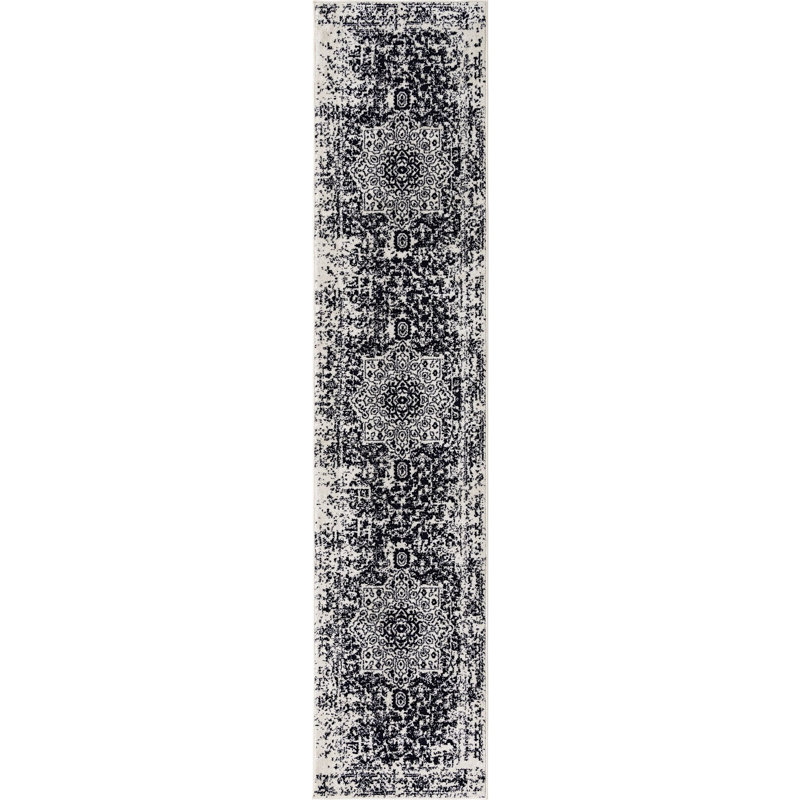Tapis traditionnel Traditional Endesha, Tapis de couloir 2 pi 7 po x 12 pi