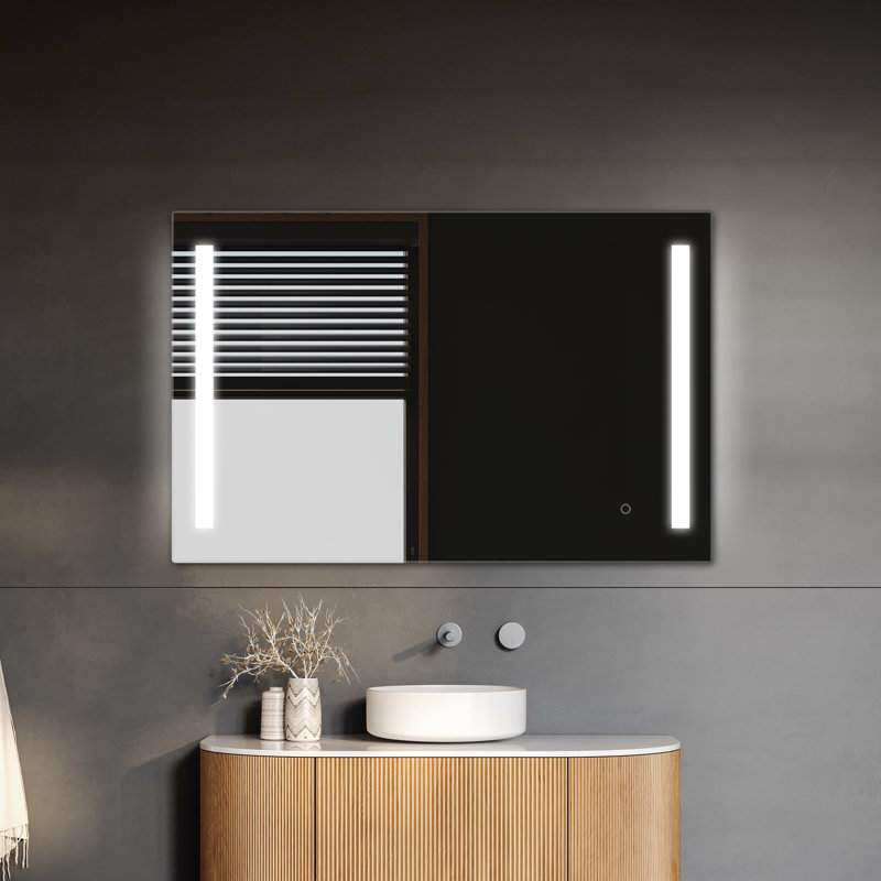 Miroir à DEL Treviso 26 "x40" avec gradateur et désembueur