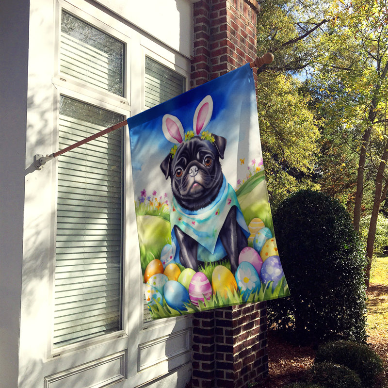 Easter Egg Hunt Double Sided 40'' H x 28'' W Polyester Easter House Flag