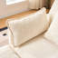 Crème beige 3 avec repose-pieds, rembourré en chenille, facile à assembler, idéal pour les espaces compacts avec rangement pour canapé modulaire, éponge haute, Comfort Family