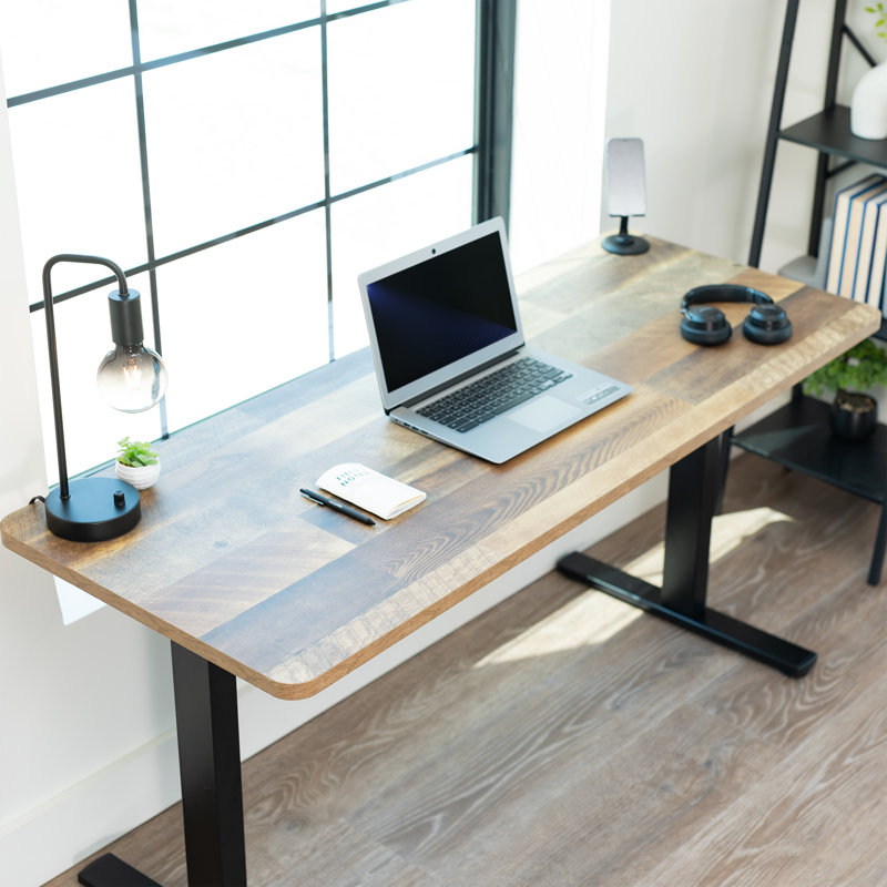 Universal Table Top for Sit to Stand Desk Frames, Black, 1" H x 70.9" W x 29.5" D, 3-Piece