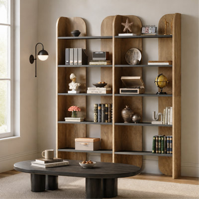 Modern Display Shelves,Spacious Bookshelf, 5-Tier Bookcase