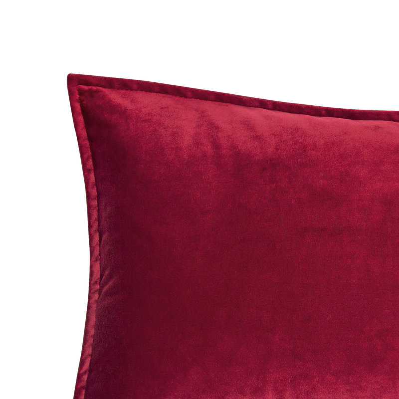Rectangular Velvet Pillow Covers, Rectangular 12"H x 16"W, Magenta