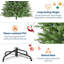 Arbre de Noël artificiel hybride 6 pi avec 6 lumières DEL 6 lumières-651328874