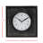 Quartz movement / Crystal Tabletop Clock in Black