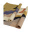 Rectangle Agate Abstract Hand Woven Flatweave Cotton Area Rug in Yellow/White-797816814