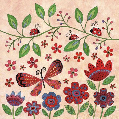 Garden Day by Kim Conway - Wrapped Canvas Painting