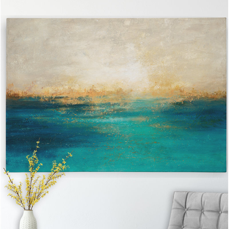 Bord de mer II - reproduction sur toile tendue, H 18 po x l 12 po x P 1 po