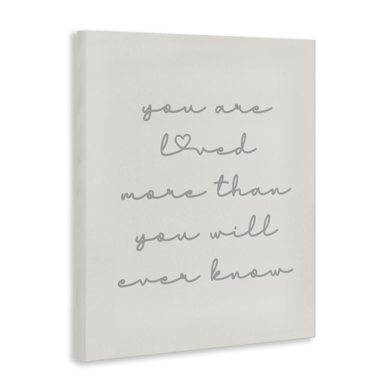 «Minimal You Are Love», art mural sur toile par Daphne Polselli, H 20 po x l 16 po