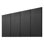 Panneaux perforés métalliques, 61 x 30 cm, 4 panneaux, organisateur mural robuste avec accessoires, noir