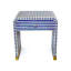Table de chevet courbée Bone Inlay