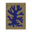 Art sur toile, corail, petit doyen, bleu et jaune-105648277