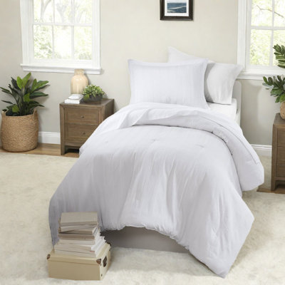 -piece Twin/twin Xl Bedding Sets, Soft Polyester Woven Stripes For Modern Dorm Or Apartment