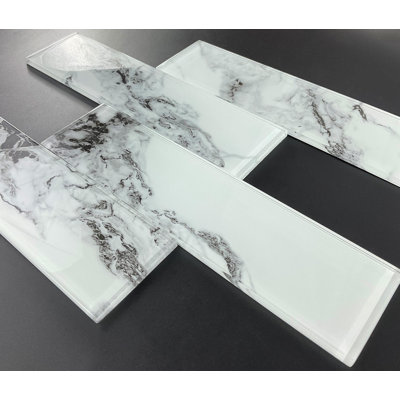 Carrelage mural en verre 3 "x 12"
