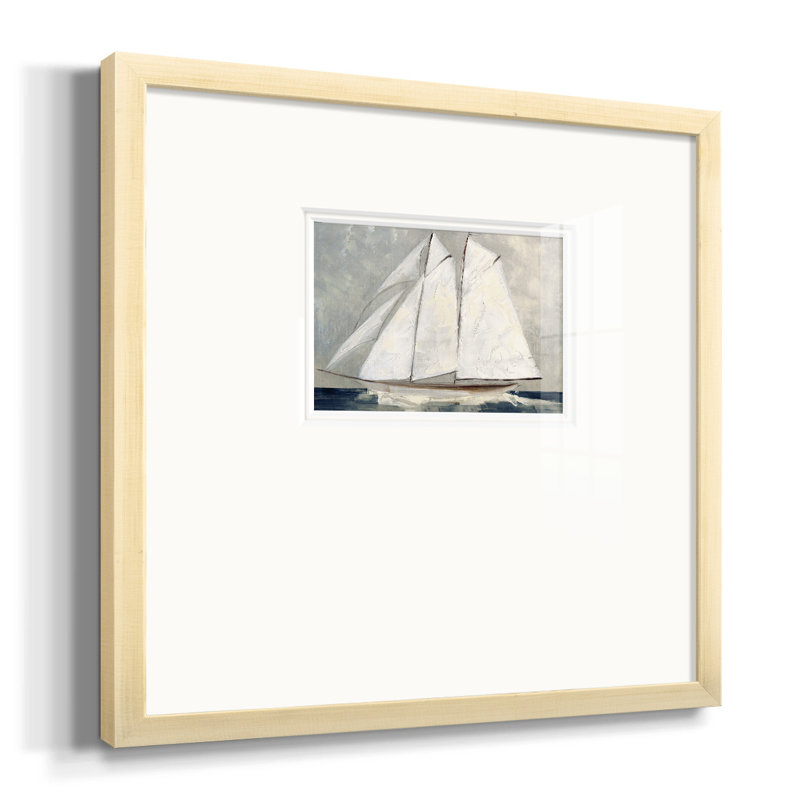 «Readington définissant la voile» - impression d'un seul cadre photo, H 20 po x l 20 po x P 1 po