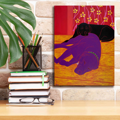 "Wildon Home" Let Sleeping Dogs Lie "par Angela Bond, impression sur toile