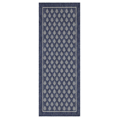 Sunshine Gchar2007 5 Ft. 3 In. X 7 Blue Rug - Polypropylene, Stain , For Indoor/outdoor Use Area In.,  Pet-,