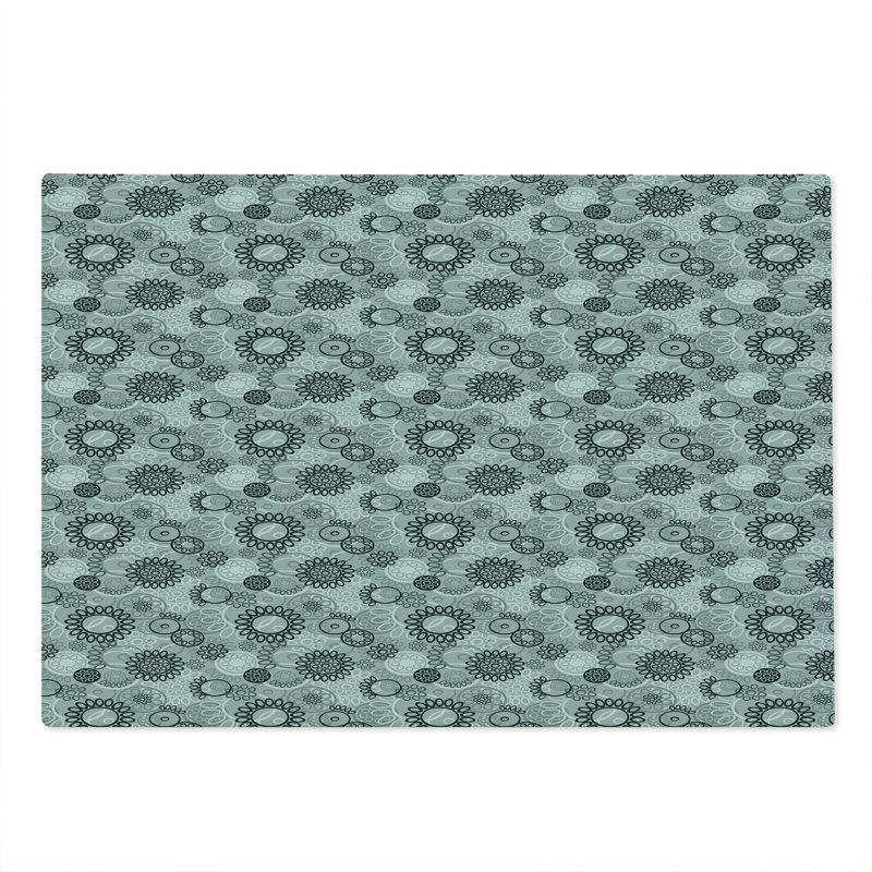 Planche à découper noir et gris Ambesonne