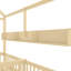 Lit plateforme double House-Style avec tablettes et tiroirs de rangement-125006240