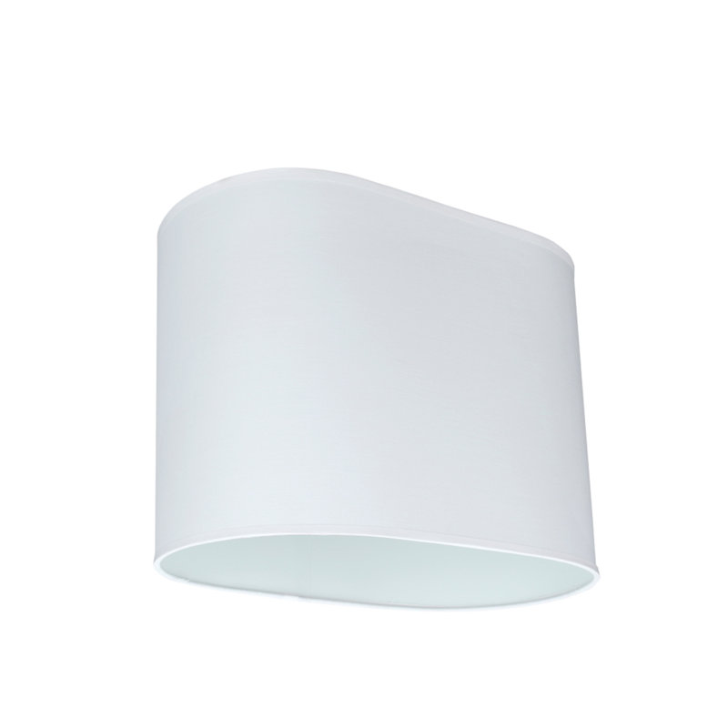 Abat-jour tambour en coton de H 10,5 po Tetoron (araignée) de couleur blanc cassé