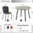 Kysha 4 - Person Four Leg Base Dining Set-851292462