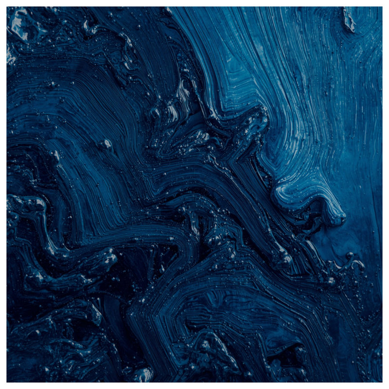 Tapis de bain bleu à tourbillons abstraits, L 24 po x L 17 po