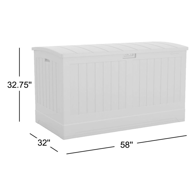 Suncast 200 Gallon Water Resistant Deck Box in Stoney