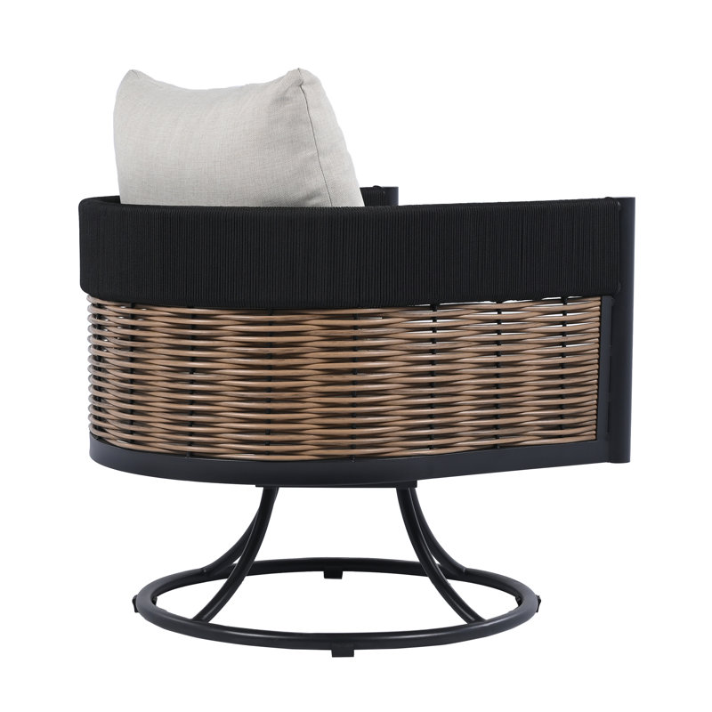 Harrison Swivel Chair, Taupe
