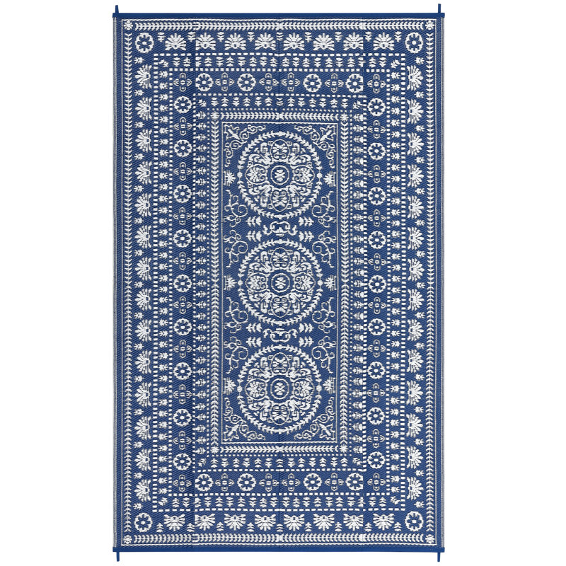 Extérieur, Bleu, Rectangulaire 8 pi x 10 pi