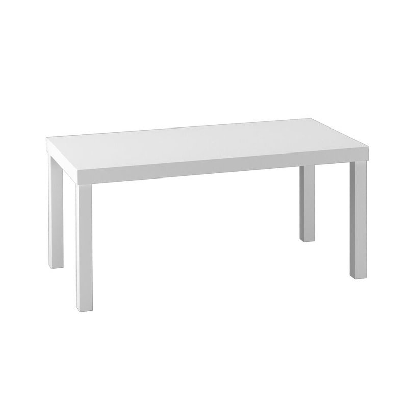 Rosmely Solid Wood Four Leg Coffee Table, White