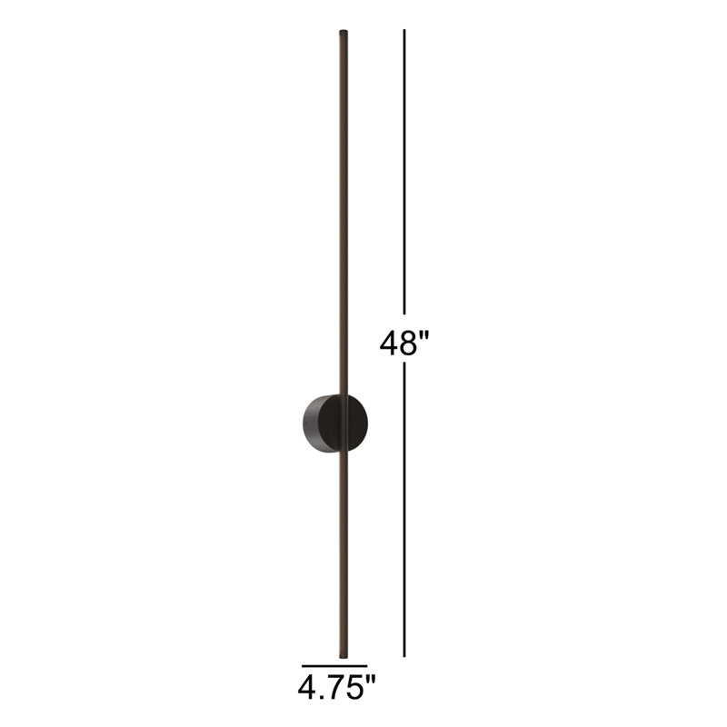 Raelynn Aluminium LED Wall Light, 3.17" H x 48" W x 4.75" D
