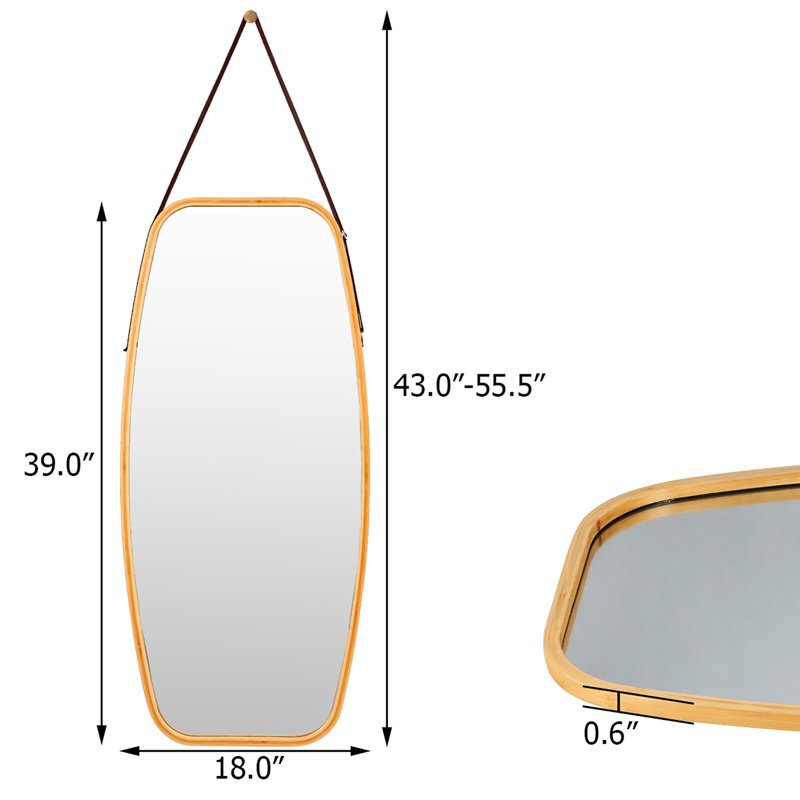 Miroir de salle de bain Anglin, 43 po x 18 po