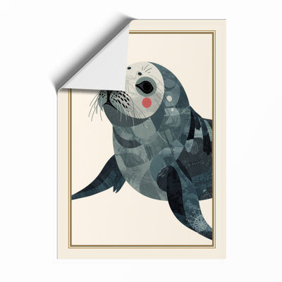 Seal at Rest Coastal - Framed Print