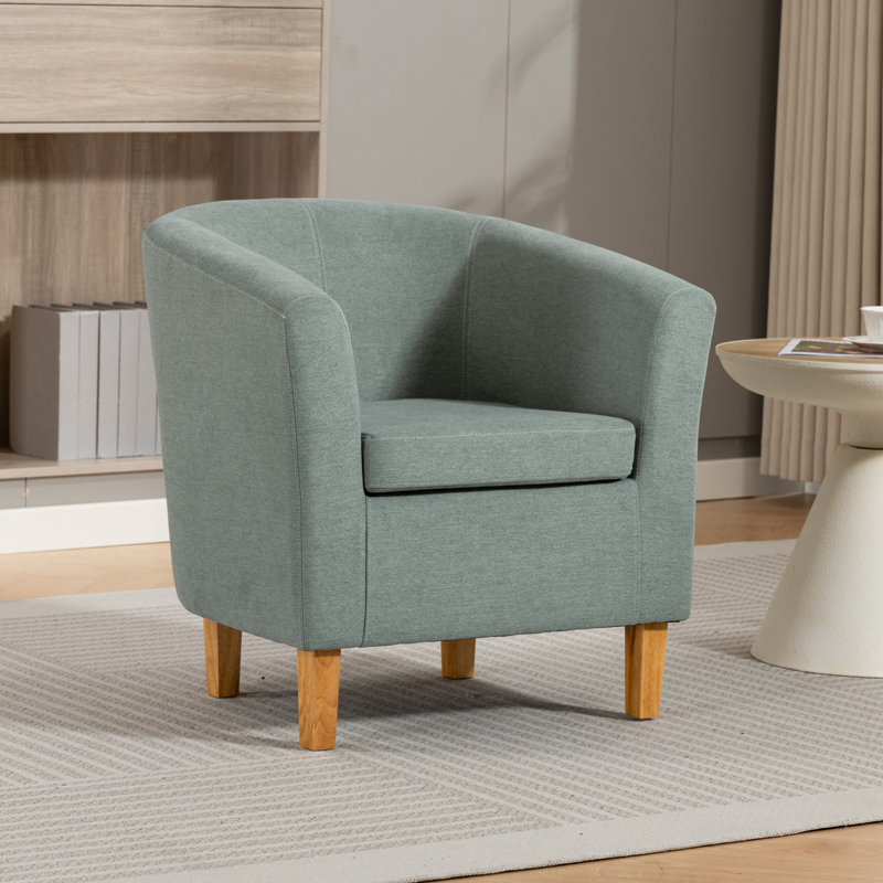 Upholstered Armchair, Duck Egg