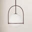 Luminaire suspendu Arie avec abat-jour sphérique-1000846272-1000846274