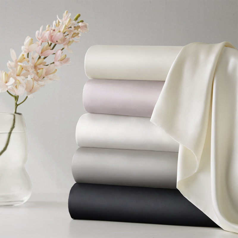 Silk 100% Mulberry Silk Pillowcase Single Piece, Ivory, Queen