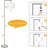 Dimmable LED Floor Lamp With Adjustable Shade - Modern Standing Light For Bedroom, Living Room, Office-1552865291