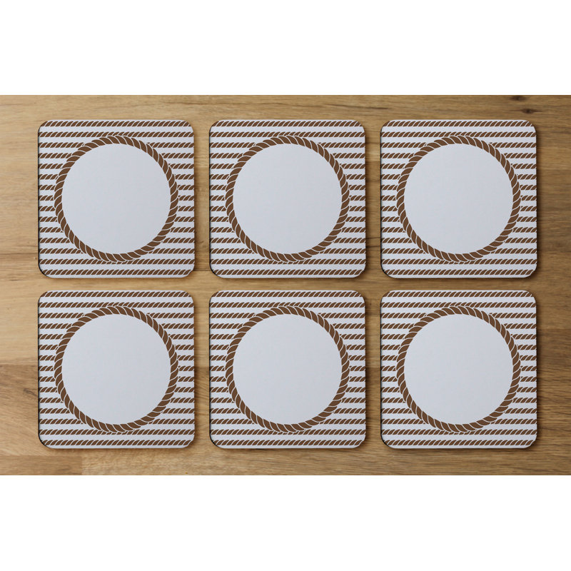 Square 6 Piece Coaster Set