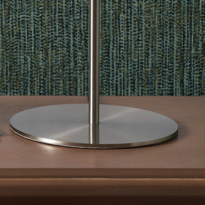 Sundari Metal Table Lamp, Brushed Silver, Gray