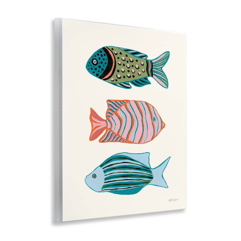  «Bright Tropical Fish», art mural sur toile par Yvette St. Amant