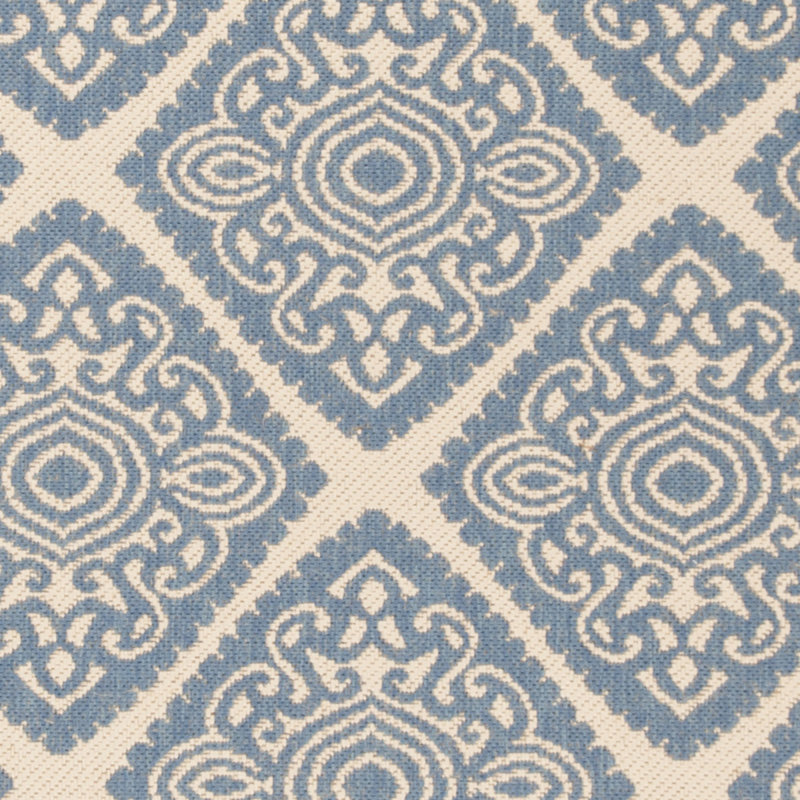 Tapis intérieur / extérieur Burnell Performance Ikat, Rond 6 pi 7 po