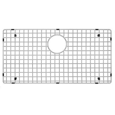Karran 28-1/4 In. X 14-1/4 In. Stainless Steel Bottom Grid Fits Qt-812 and Qu-812